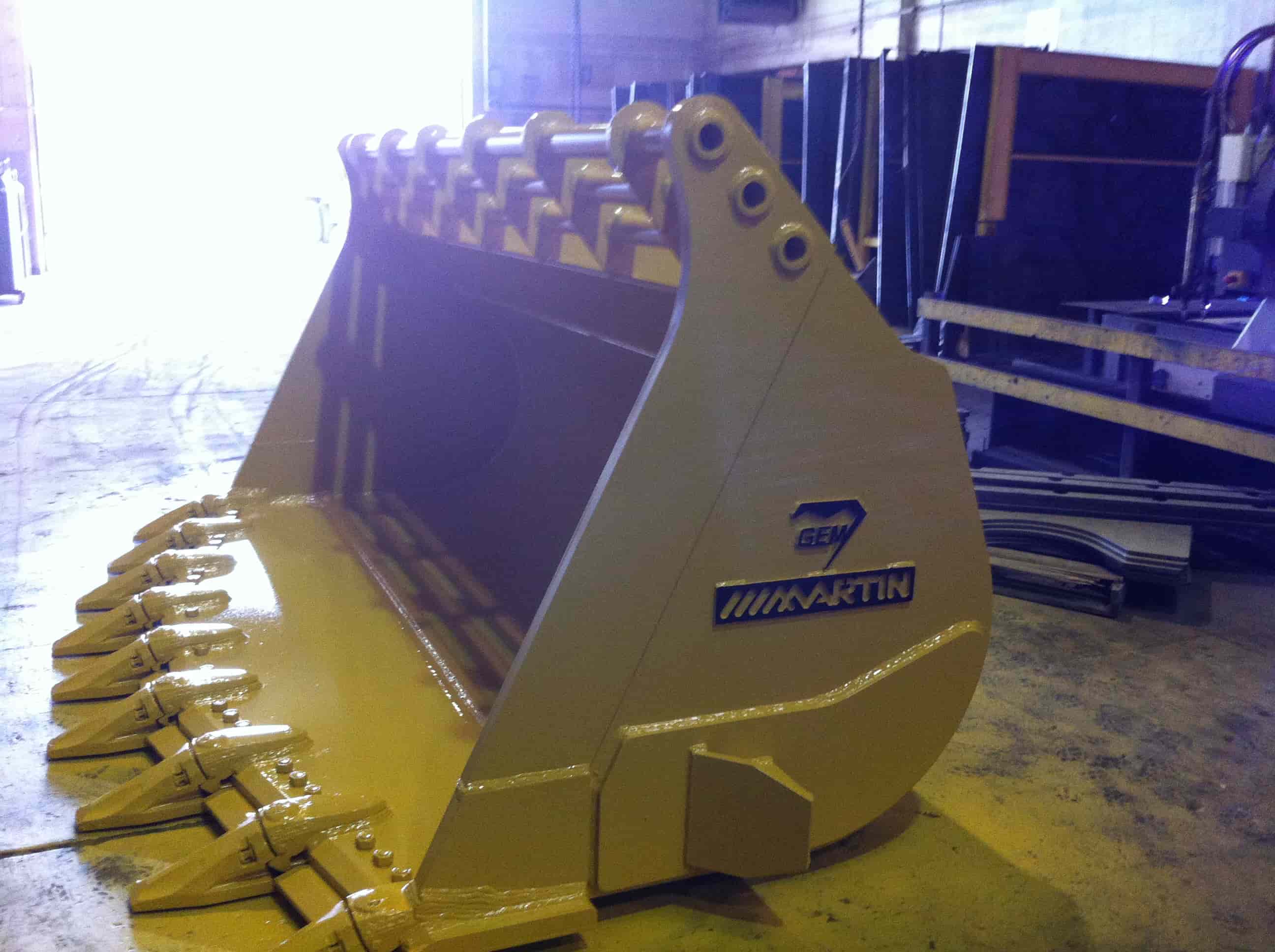 Wheel Loader Spade Nose/Straight Edge Buckets GEM Attachments